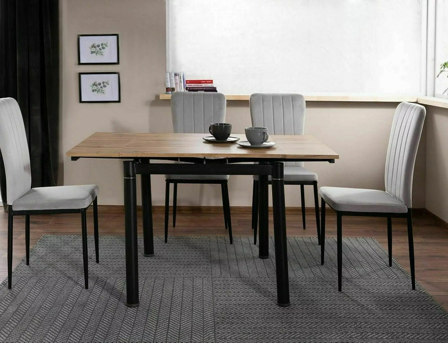 Kitchen Chair Atlanta | size: Width: 44cm, Height: 97cm, Depth: 38cm | color: Gray | image: 2 | variant: 1003737