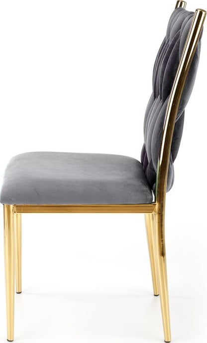 Kitchen Chair Baku | size: Width: 48cm, Height: 94cm, Depth: 55cm | color: Gray | image: 2 | variant: 1002374