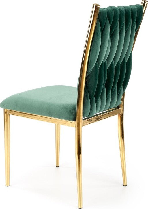 Kitchen Chair Baku | size: Width: 48cm, Height: 94cm, Depth: 55cm | color: Green | image: 3 | variant: 1002373