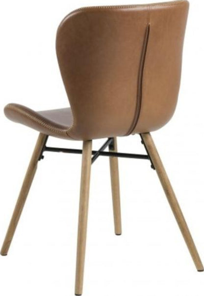 Kitchen Chair Batilda | size: Width: 47cm, Height: 82.5cm, Depth: 56cm | color: Brown | image: 2 | variant: 1003528