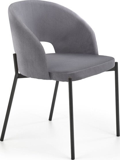 Kitchen Chair Beirut | size: Width: 51cm, Height: 77cm, Depth: 57cm | color: Gray | image: 2 | variant: 1002417