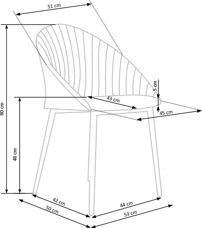 Kitchen Chair Belgrade | size: Width: 53cm, Height: 80cm, Depth: 50cm | color: Gray | image: 6 | variant: 1002257