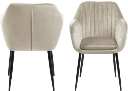 Kitchen Chair Beverley | size: Width: 59cm, Height: 83cm, Depth: 57cm | color: Beige | image: 2 | variant: 1000832