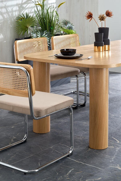 Kitchen Chair Bilbao | size: Width: 53cm, Height: 84cm, Depth: 60cm | color: Beige | image: 2 | variant: 1002490
