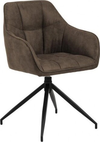 Kitchen Chair Brenda | size: Width: 59cm, Height: 84.5cm, Depth: 54.5cm | color: Brown | image: 1 | variant: 1003531