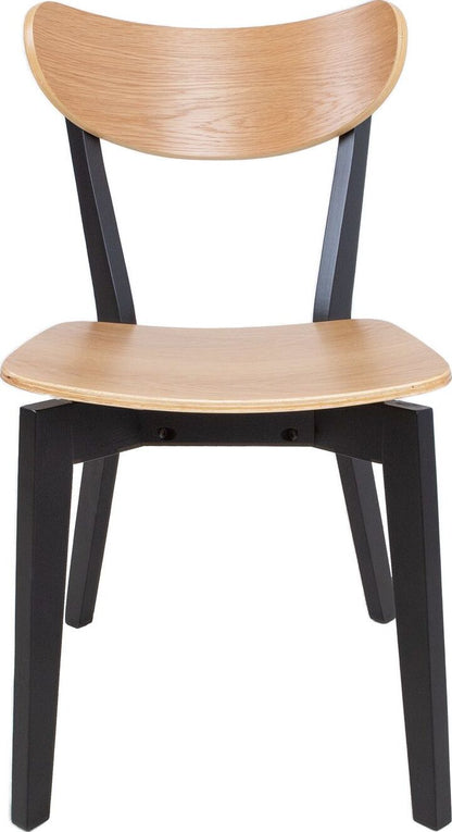 Kitchen Chair Broadstairs | size: Width: 45cm, Height: 79.5cm, Depth: 55cm | color: Beige/Black | image: 2 | variant: 1000894
