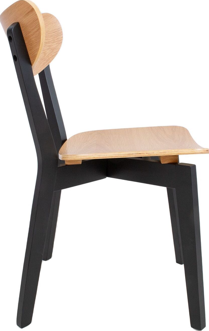 Kitchen Chair Broadstairs | size: Width: 45cm, Height: 79.5cm, Depth: 55cm | color: Beige/Black | image: 3 | variant: 1000894