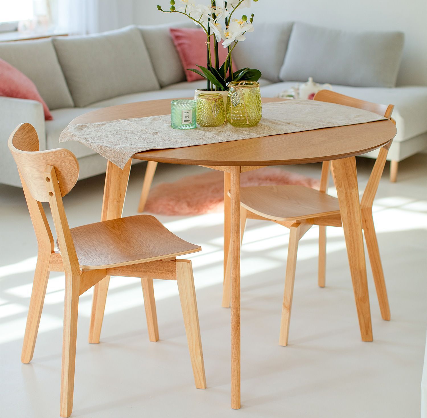 Kitchen Chair Broadstairs | size: Width: 45cm, Height: 79.5cm, Depth: 55cm | color: Beige | image: 10 | variant: 1000895