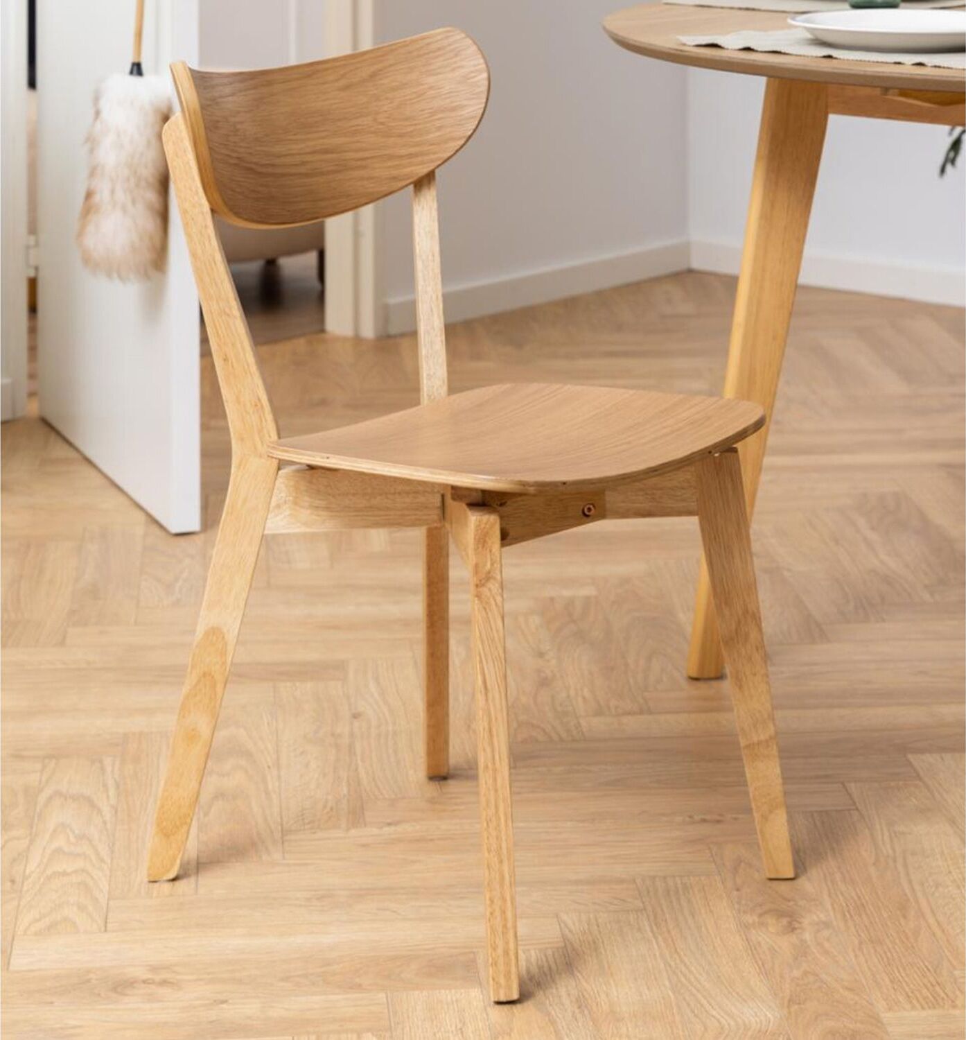 Kitchen Chair Broadstairs | size: Width: 45cm, Height: 79.5cm, Depth: 55cm | color: Beige | image: 8 | variant: 1000895