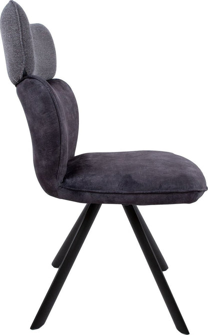 Kitchen Chair Bromley | size: Width: 49cm, Height: 89cm, Depth: 55cm | color: Gray | image: 3 | variant: 1000812