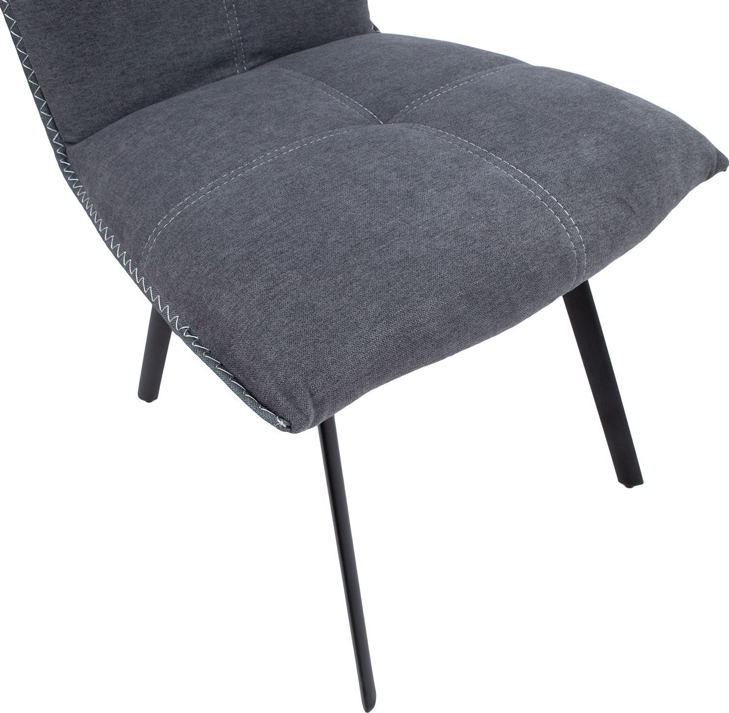 Kitchen Chair Bromley | size: Width: 50cm, Height: 89cm, Depth: 56cm | color: Gray | image: 6 | variant: 1000817