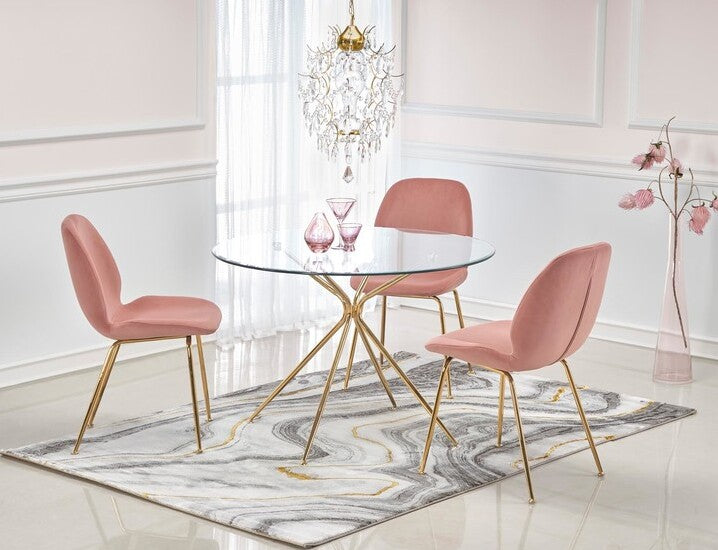 Kitchen Chair Bucharest | size: Width: 48cm, Height: 88cm, Depth: 58cm | color: Pink | image: 7 | variant: 1002289