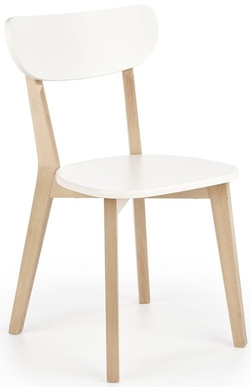 Kitchen Chair Buggi | size: Width: 45cm, Height: 84cm, Depth: 50cm | color: White | image: 1 | variant: 1011449