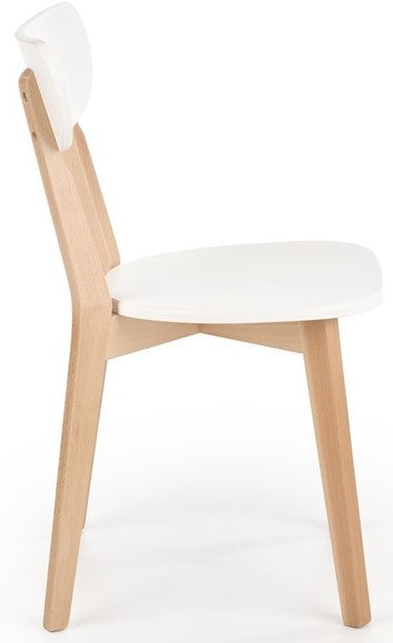 Kitchen Chair Buggi | size: Width: 45cm, Height: 84cm, Depth: 50cm | color: White | image: 2 | variant: 1011449