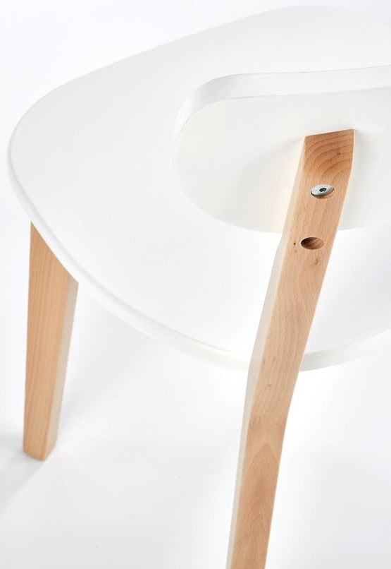 Kitchen Chair Buggi | size: Width: 45cm, Height: 84cm, Depth: 50cm | color: White | image: 4 | variant: 1011449