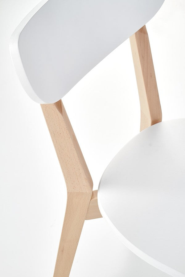 Kitchen Chair Buggi | size: Width: 45cm, Height: 84cm, Depth: 50cm | color: White | image: 5 | variant: 1011449