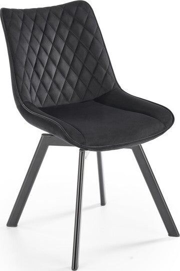 Kitchen Chair Burgos | size: Width: 45cm, Height: 80cm, Depth: 63cm | color: Black | image: 1 | variant: 1002526
