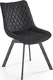 Kitchen Chair Burgos | size: Width: 45cm, Height: 80cm, Depth: 63cm | color: Black | image: 1 | variant: 1002526