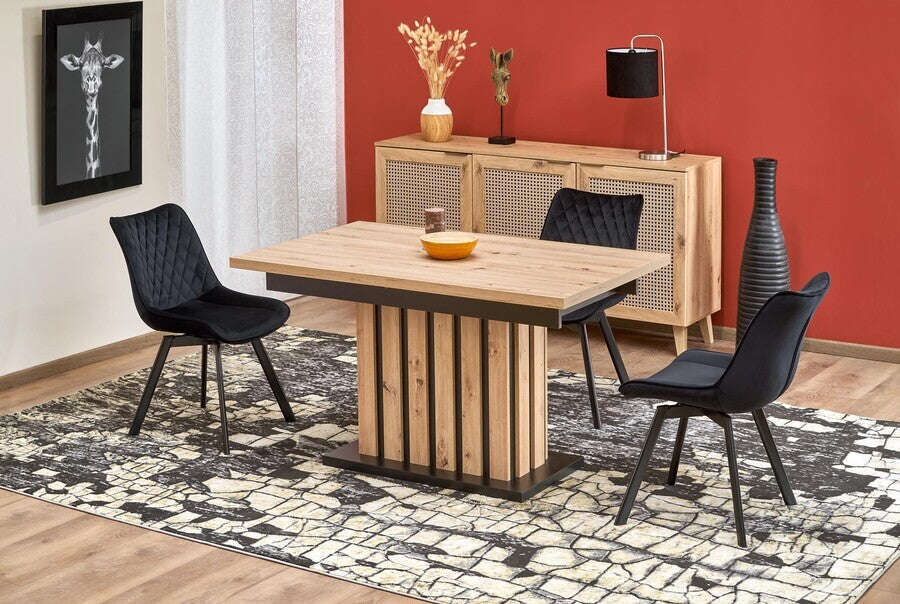 Kitchen Chair Burgos | size: Width: 45cm, Height: 80cm, Depth: 63cm | color: Black | image: 5 | variant: 1002526