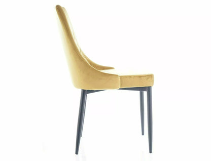 Kitchen Chair Calcutta | size: Width: 49cm, Height: 89cm, Depth: 47cm | color: Yellow | image: 1 | variant: 1003746
