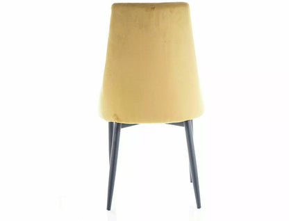 Kitchen Chair Calcutta | size: Width: 49cm, Height: 89cm, Depth: 47cm | color: Yellow | image: 3 | variant: 1003746