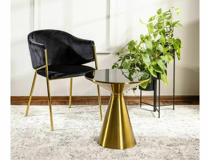 Kitchen Chair Canberra | size: Width: 55cm, Height: 77cm, Depth: 44cm | color: Black | image: 3 | variant: 1007928