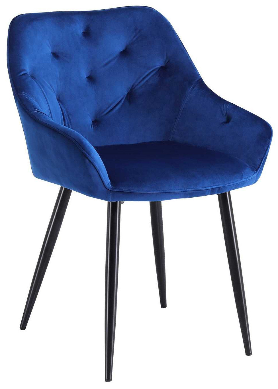 Kitchen Chair Casablanca | size: Width: 56cm, Height: 81cm, Depth: 65cm | color: Blue | image: 1 | variant: 1002443