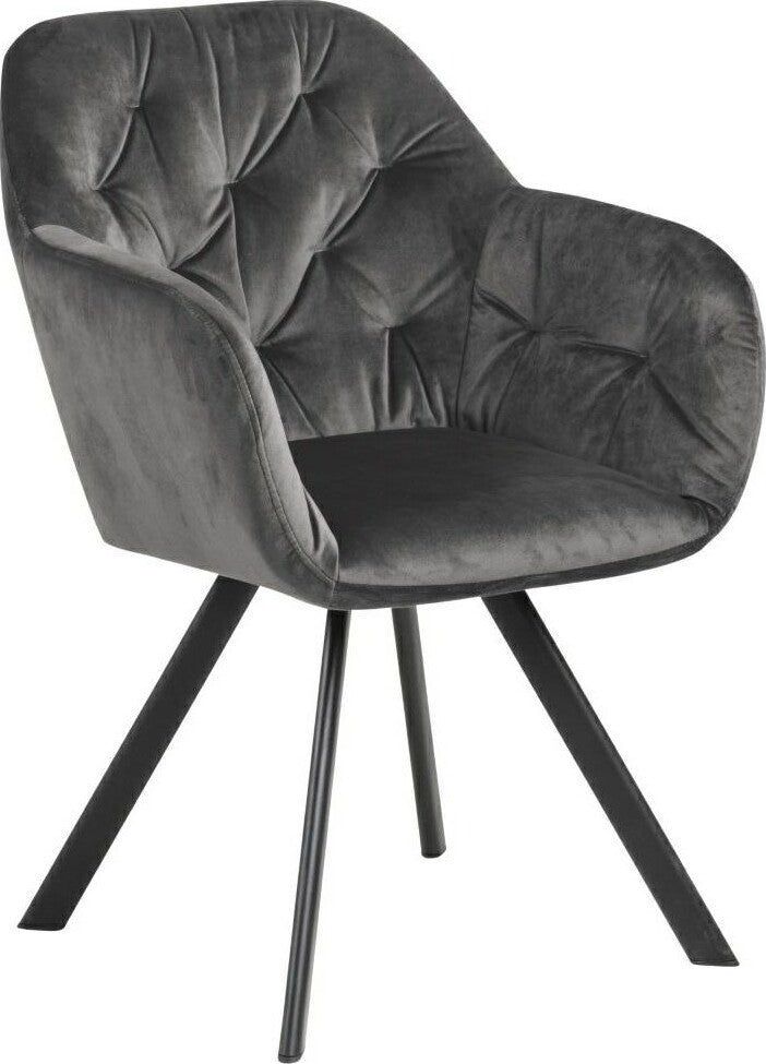 Kitchen Chair Chatham | size: Width: 57.5cm, Height: 81.5cm, Depth: 61.5cm | color: Gray | image: 1 | variant: 1000864