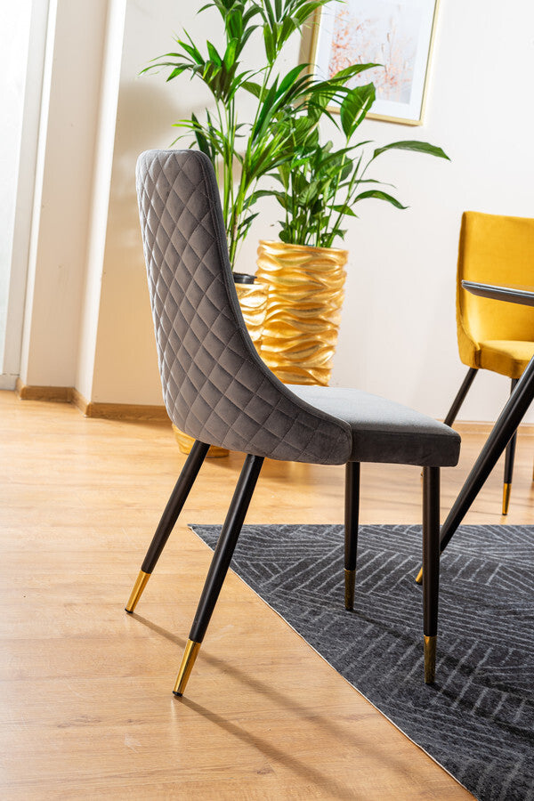 Kitchen Chair Chester | size: Width: 47cm, Height: 93cm, Depth: 44cm | color: Gray | image: 4 | variant: 1003712