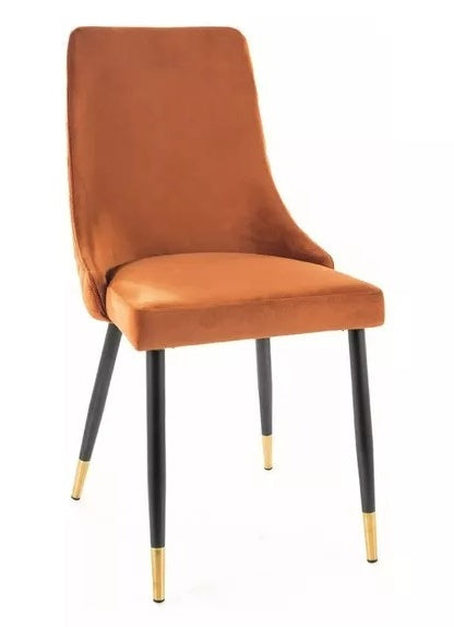 Kitchen Chair Chester | size: Width: 47cm, Height: 93cm, Depth: 44cm | color: Orange | image: 0 | variant: 1003716