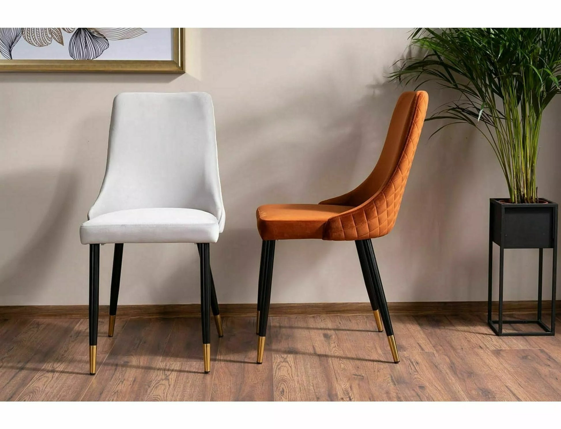 Kitchen Chair Chester | size: Width: 47cm, Height: 93cm, Depth: 44cm | color: Orange | image: 2 | variant: 1003716