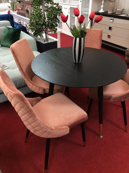 Kitchen Chair Chester | size: Width: 47cm, Height: 93cm, Depth: 44cm | color: Pink | image: 3 | variant: 1003711