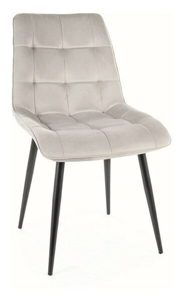 Kitchen Chair Chic 5 | size: Width: 50cm, Height: 88cm, Depth: 43cm | color: Gray | image: 0 | variant: 1017798