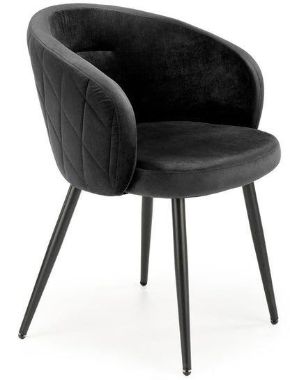 Kitchen Chair Chisinau | size: Width: 61cm, Height: 77cm, Depth: 54cm | color: Black | image: 0 | variant: 1002363