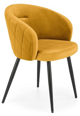 Kitchen Chair Chisinau | size: Width: 61cm, Height: 77cm, Depth: 54cm | color: Yellow | image: 1 | variant: 1002362