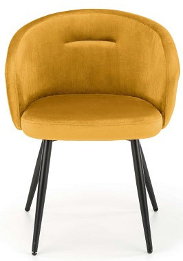 Kitchen Chair Chisinau | size: Width: 61cm, Height: 77cm, Depth: 54cm | color: Yellow | image: 2 | variant: 1002362