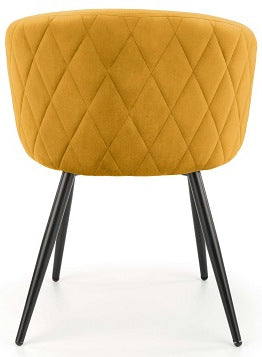 Kitchen Chair Chisinau | size: Width: 61cm, Height: 77cm, Depth: 54cm | color: Yellow | image: 4 | variant: 1002362