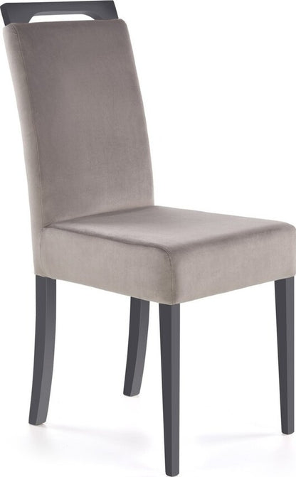 Kitchen Chair Clarion | size: Width: 42cm, Height: 97cm, Depth: 58cm | color: Black/Grey | image: 1 | variant: 1003000