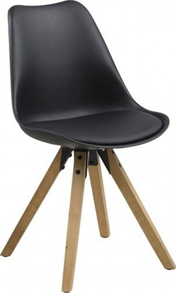 Kitchen Chair Croydon | size: Width: 44cm, Height: 85cm, Depth: 42cm | color: Black | image: 1 | variant: 1000808