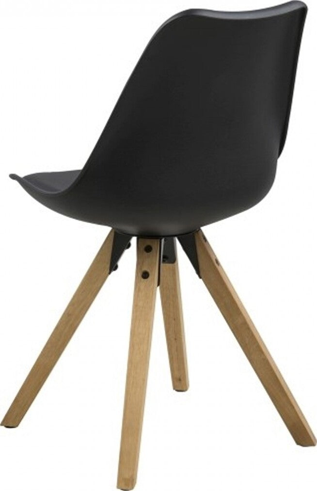 Kitchen Chair Croydon | size: Width: 44cm, Height: 85cm, Depth: 42cm | color: Black | image: 2 | variant: 1000808