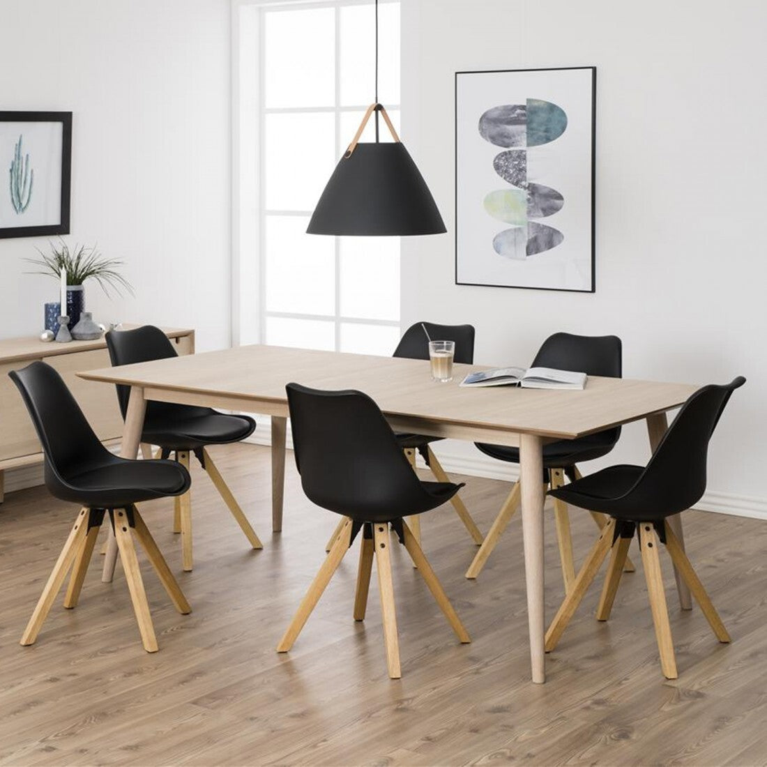 Kitchen Chair Croydon | size: Width: 44cm, Height: 85cm, Depth: 42cm | color: Black | image: 3 | variant: 1000808