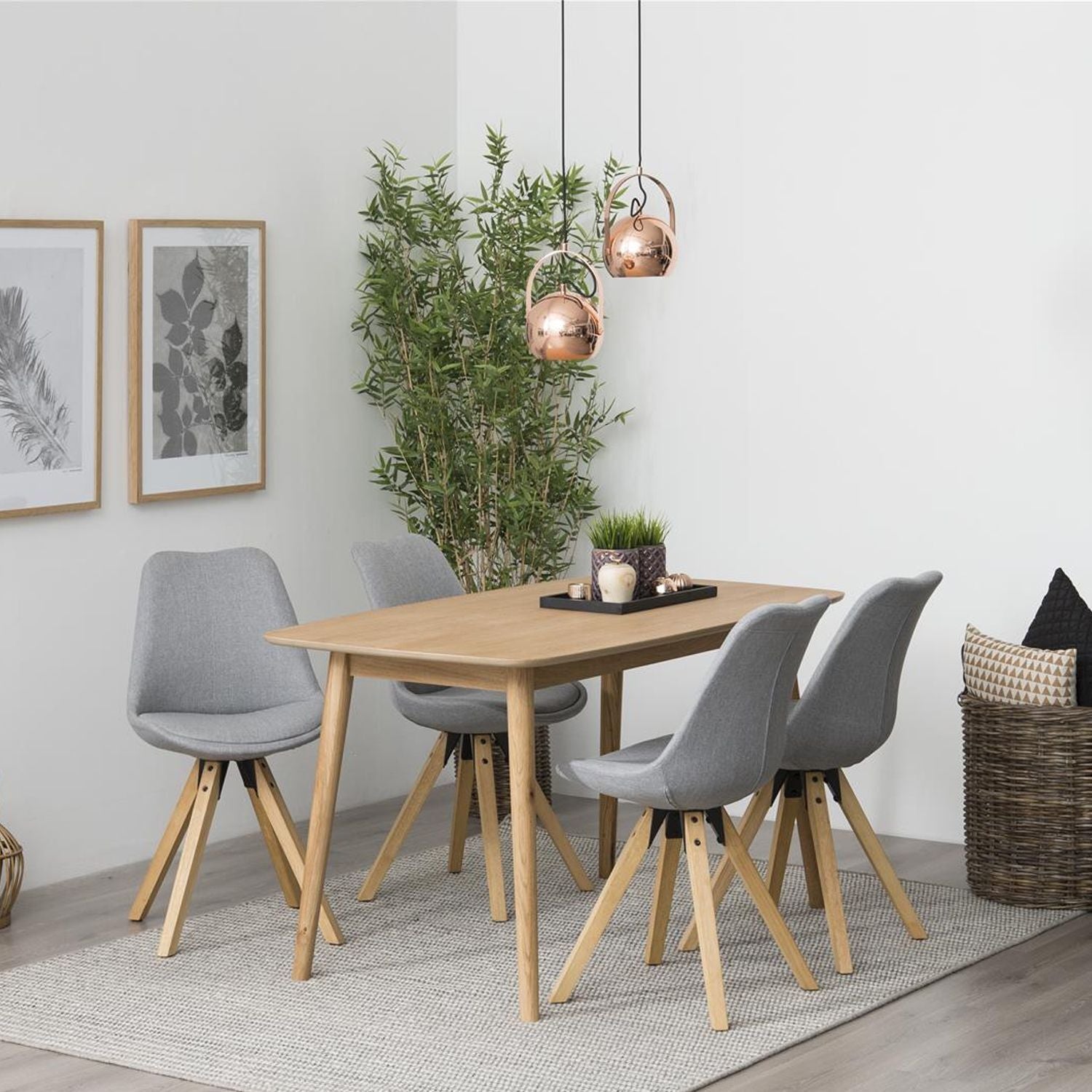 Kitchen Chair Croydon | size: Width: 44cm, Height: 85cm, Depth: 42cm | color: Gray | image: 3 | variant: 1000807