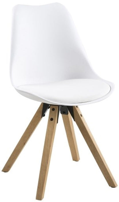Kitchen Chair Croydon | size: Width: 44cm, Height: 85cm, Depth: 42cm | color: White | image: 1 | variant: 1000809