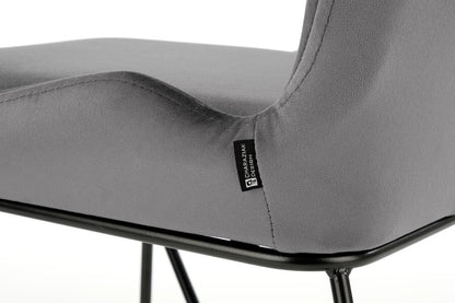 Kitchen Chair Damascus | size: Width: 46cm, Height: 83cm, Depth: 55cm | color: Gray | image: 2 | variant: 1002413
