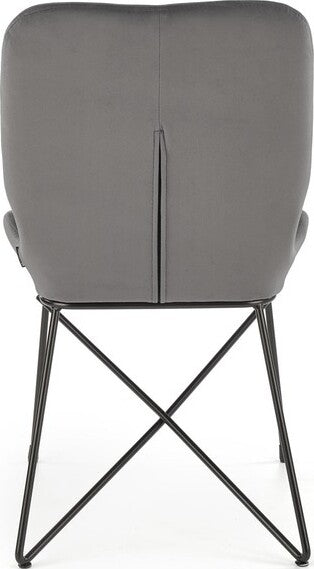 Kitchen Chair Damascus | size: Width: 46cm, Height: 83cm, Depth: 55cm | color: Gray | image: 5 | variant: 1002413
