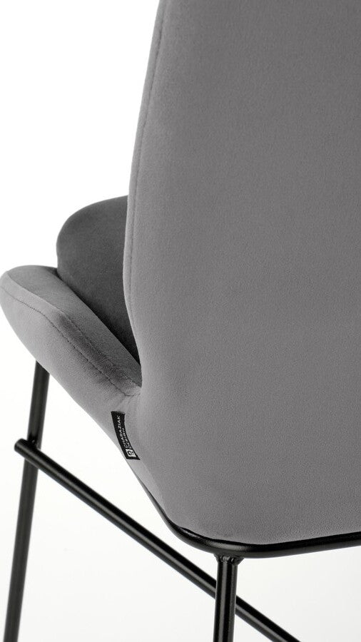 Kitchen Chair Damascus | size: Width: 46cm, Height: 83cm, Depth: 55cm | color: Gray | image: 6 | variant: 1002413