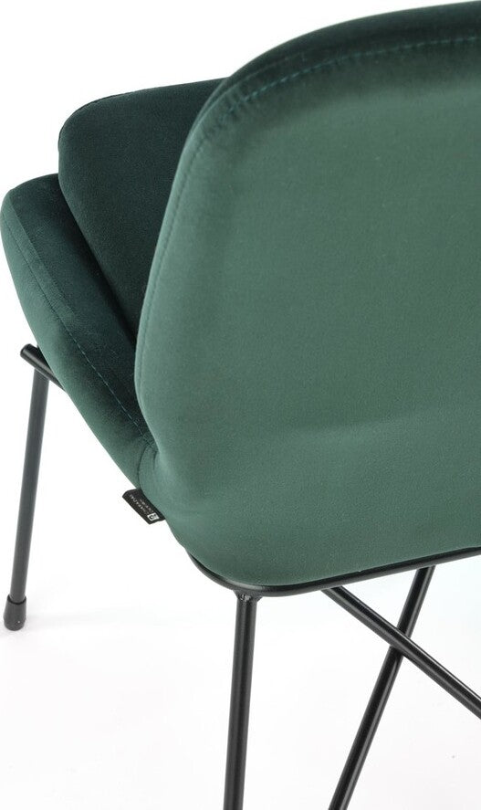 Kitchen Chair Damascus | size: Width: 46cm, Height: 83cm, Depth: 55cm | color: Green | image: 2 | variant: 1002414