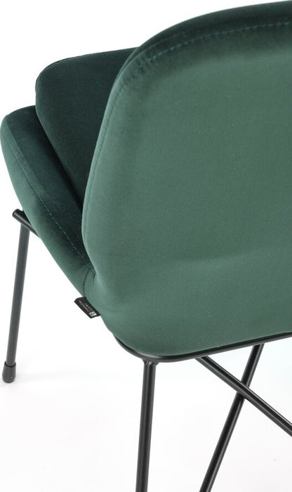 Kitchen Chair Damascus | size: Width: 46cm, Height: 83cm, Depth: 55cm | color: Green | image: 2 | variant: 1002414