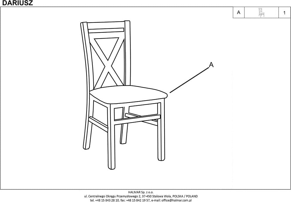 Kitchen Chair Dariusz 2 | size: Width: 45cm, Height: 90cm, Depth: 49cm | color: Beige | image: 3 | variant: 1003009