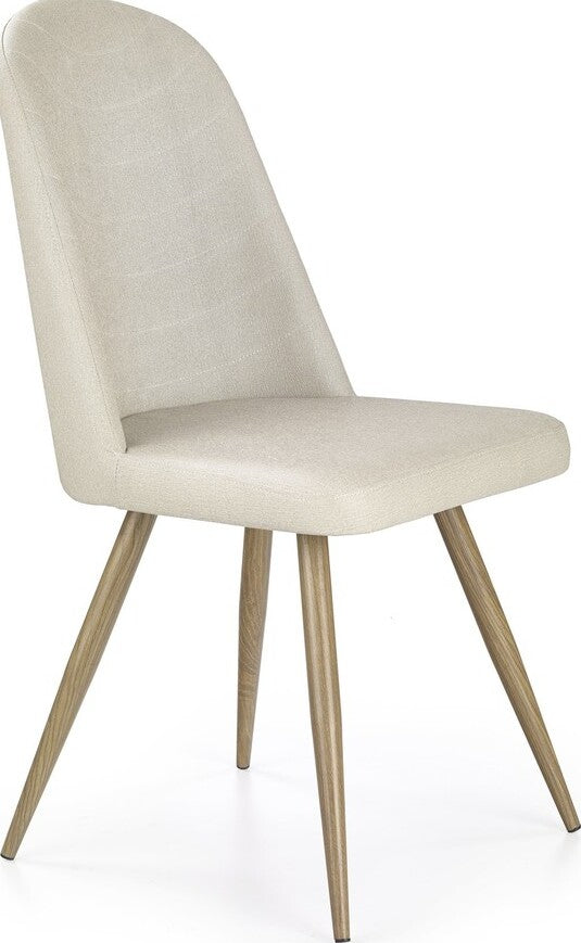 Kitchen Chair Daugavpils | size: Width: 45cm, Height: 90cm, Depth: 53cm | color: Beige | image: 1 | variant: 1002181